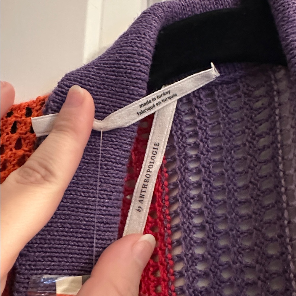 Anthropologie Multicolor Striped Cardigan - Picture 5 of 6